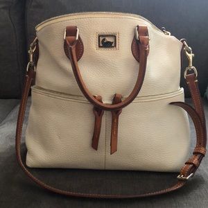 Dooney and Burke double zip crossbody satchel